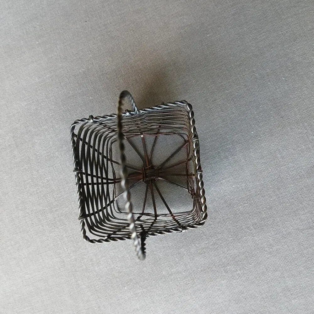 Tiny Vintage Metal Basket 2